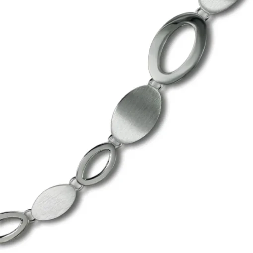 Balia Damen Armband 925 Silber matt und poliert 19cm BAA0022SM