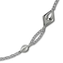 Balia Damen Armband 925 Silber matt und poliert 18,5cm BAA0023SP