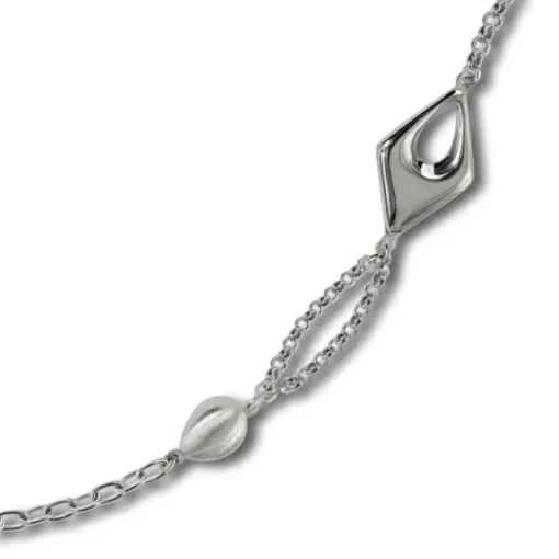 Balia Damen Armband 925 Silber matt und poliert 18,5cm BAA0023SP