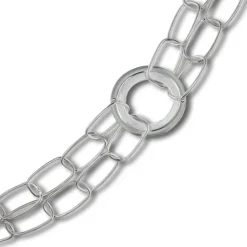 Balia Damen Armband 925 Silber matt und poliert 18,5cm BAA0028SP