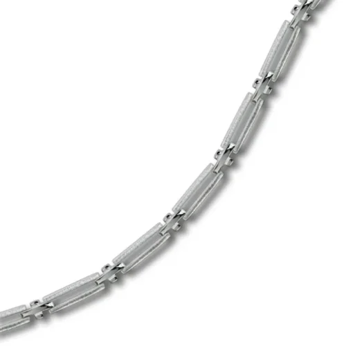 Balia Damen Armband 925 Silber matt und poliert 19cm BAA0017SM