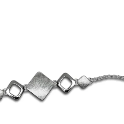 Balia Damen Armband 925 Silber matt und poliert 18,5cm BAA0019SM