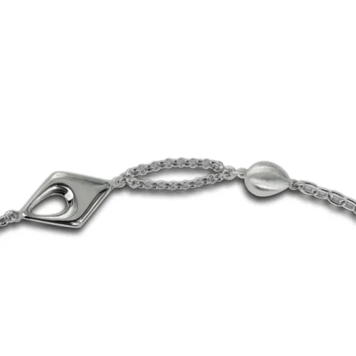 Balia Damen Armband 925 Silber matt und poliert 18,5cm BAA0023SP
