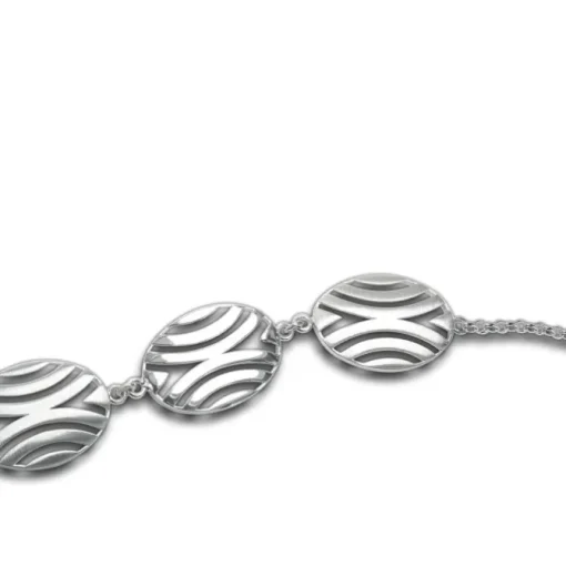 Balia Damen Armband 925 Silber matt und poliert 19cm BAA0026SM