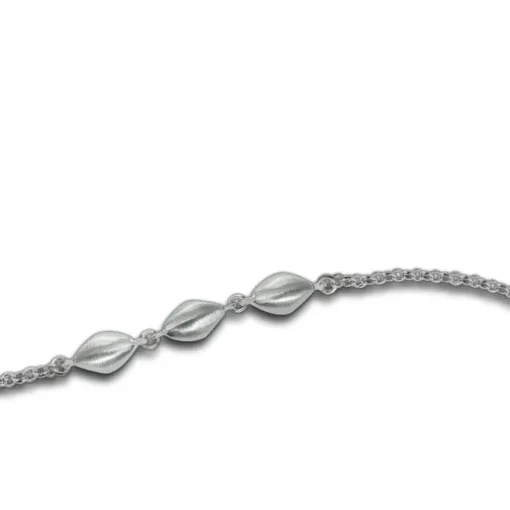 Balia Damen Armband 925 Silber matt und poliert 19cm BAA0029SM
