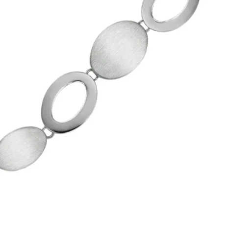 Balia Damen Armband 925 Silber matt und poliert 18,5cm BAA0018SM