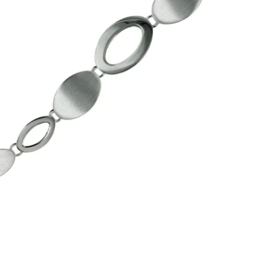 Balia Damen Armband 925 Silber matt und poliert 19cm BAA0022SM