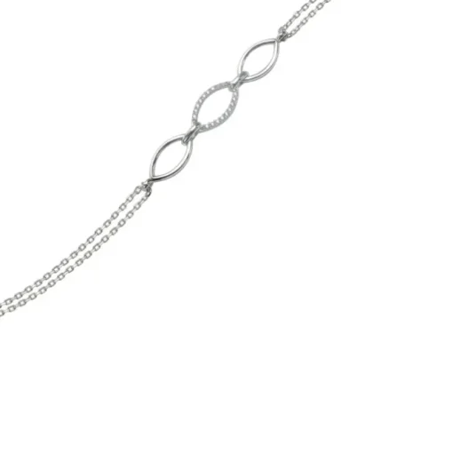 Balia Damen Armband 925 Silber Zirkonia weiß poliert 19cm BAA0034SW