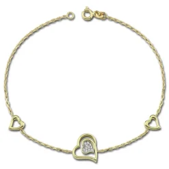 Balia Damen Armband aus 333 Gelbgold mit Zirkonia BGA0001G8