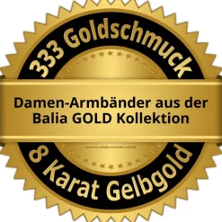 Balia Damen Armband aus 333 Gelbgold mit Zirkonia BGA0001G8