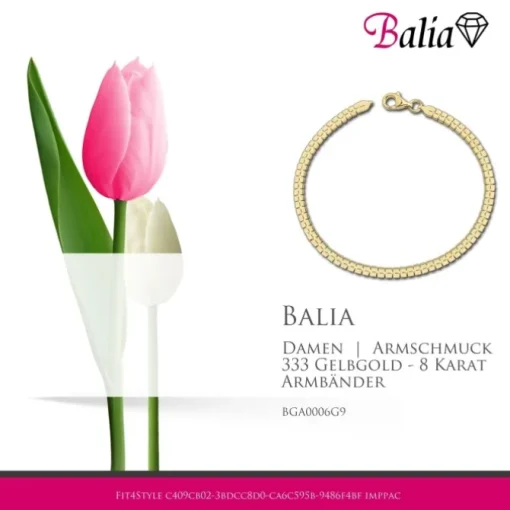 Balia Damen Armband Glieder aus 333 Gelbgold BGA0006G9