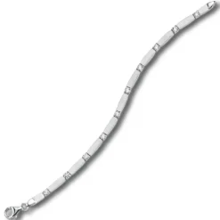 Balia Damen Armband matt weiße Zirkonia 925 Silber 18,5cm BAA0001SW