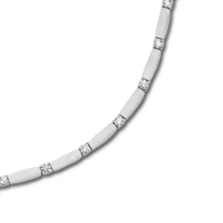 Balia Damen Armband matt weiße Zirkonia 925 Silber 18,5cm BAA0001SW