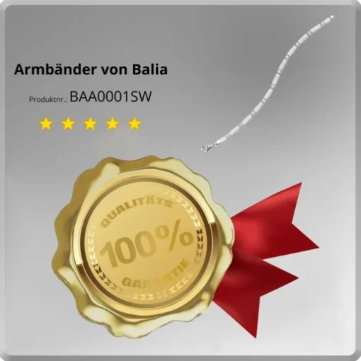 Balia Damen Armband matt weiße Zirkonia 925 Silber 18,5cm BAA0001SW