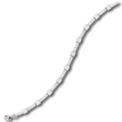 Balia Damen Armband mattiert geschlagen 925 Silber 19cm BAA0002SO