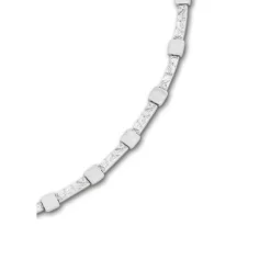 Balia Damen Armband mattiert geschlagen 925 Silber 19cm BAA0002SO