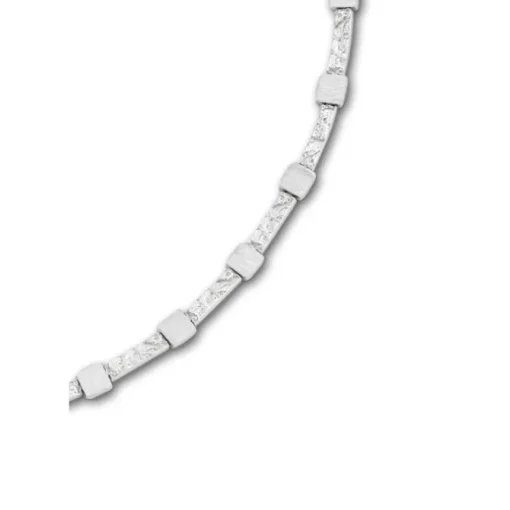 Balia Damen Armband mattiert geschlagen 925 Silber 19cm BAA0002SO