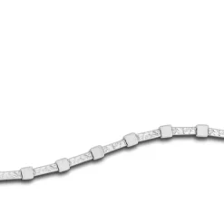 Balia Damen Armband mattiert geschlagen 925 Silber 19cm BAA0002SO