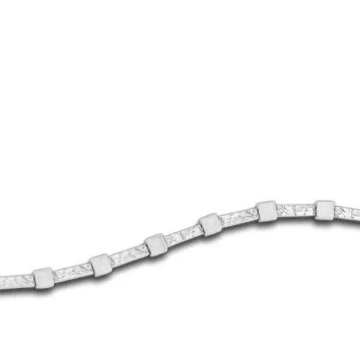 Balia Damen Armband mattiert geschlagen 925 Silber 19cm BAA0002SO
