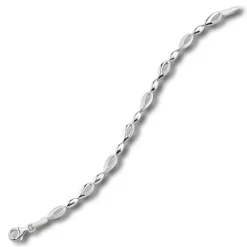 Balia Damen Armband Zirkonia 925 Silber matt glanz 18,5cm BAA0003SW