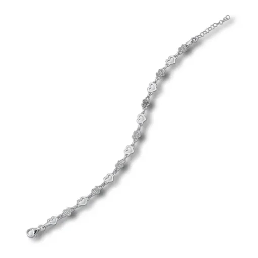 Balia Damen Armband Zirkonia 925 Silber glanz 19cm bis 21,5cm BAA0010SW