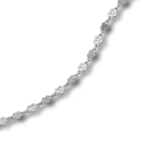 Balia Damen Armband Zirkonia 925 Silber glanz 19cm bis 21,5cm BAA0010SW