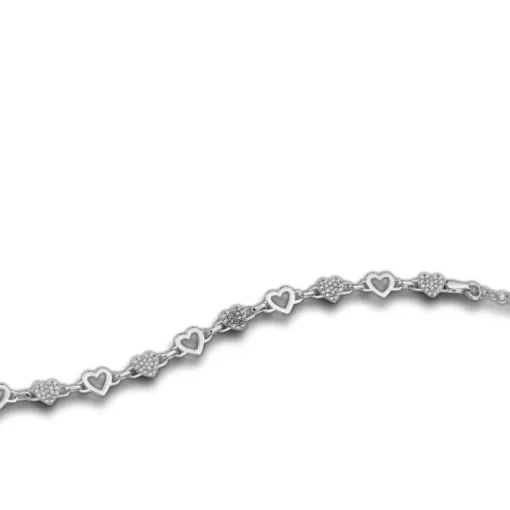 Balia Damen Armband Zirkonia 925 Silber glanz 19cm bis 21,5cm BAA0010SW