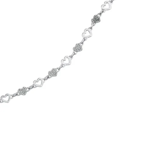 Balia Damen Armband Zirkonia 925 Silber glanz 19cm bis 21,5cm BAA0010SW