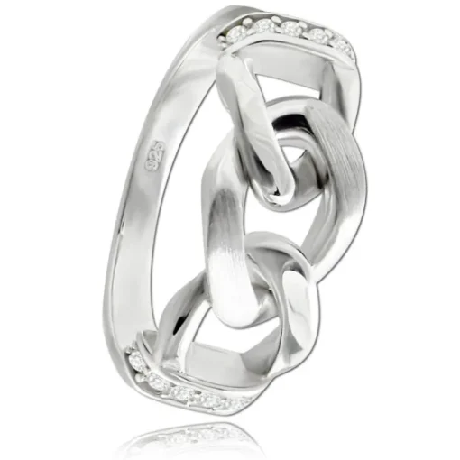 Balia Damen Chain Ring aus 925 Silber Gr.62 BAR027W62