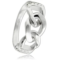 Balia Damen Chain Ring aus 925 Silber Gr.56 BAR027W56