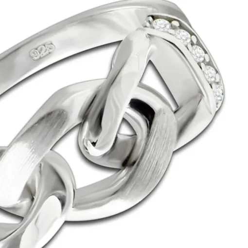 Balia Damen Chain Ring aus 925 Silber Gr.62 BAR027W62