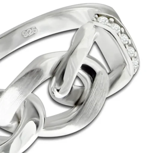 Balia Damen Chain Ring aus 925 Silber Gr.56 BAR027W56