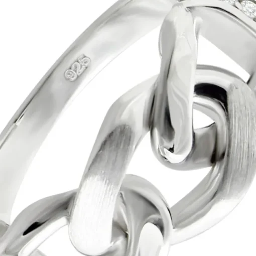 Balia Damen Chain Ring aus 925 Silber Gr.62 BAR027W62