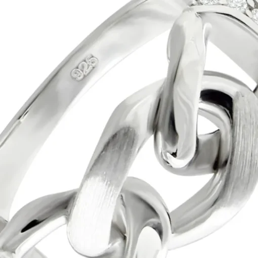Balia Damen Chain Ring aus 925 Silber Gr.56 BAR027W56