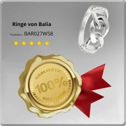 Balia Damen Chain Ring aus 925 Silber Gr.58 BAR027W58