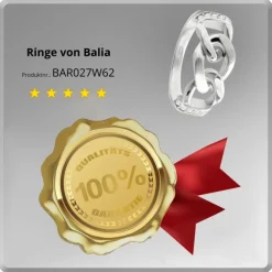 Balia Damen Chain Ring aus 925 Silber Gr.62 BAR027W62