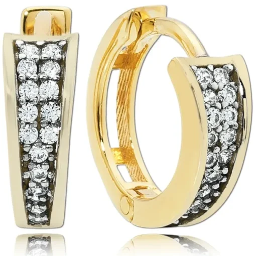 Balia Damen Creolen aus 333 Gelbgold mit Zirkonia BGO0038GW