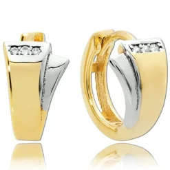 Balia Damen Creolen aus 333 Gelbgold mit Zirkonia BGO0045GT