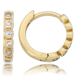 Balia Damen Creolen aus 333 Gelbgold mit Zirkonia BGO0058GW