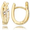 Balia Damen Creolen aus 333 Gelbgold mit Zirkonia BGO0059GW