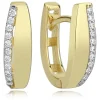 Balia Damen Creolen aus 333 Gelbgold mit Zirkonia BGO0002GW