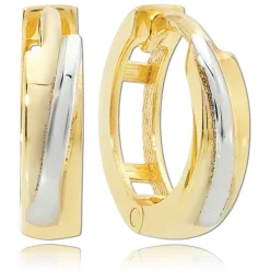 Balia Damen Creolen aus 333 Gelbgold zweifarbig BGO0041GT