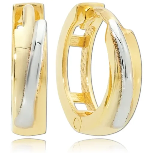 Balia Damen Creolen aus 333 Gelbgold zweifarbig BGO0041GT