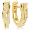 Balia Damen Creolen aus 333 Gelbgold mit Zirkonia BGO0046GW