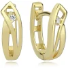 Balia Damen Creolen aus 333 Gelbgold mit Zirkonia BGO0005GW