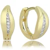 Balia Damen Creolen aus 333 Gelbgold mit Zirkonia BGO0007GW