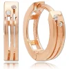 Balia Damen Creolen aus 333 Rosegold mit Zirkonia BGO0033RW