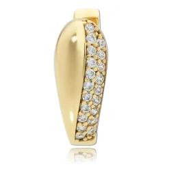Balia Damen Creolen aus 333 Gelbgold mit Zirkonia BGO0042GW