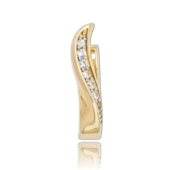 Balia Damen Creolen aus 333 Gelbgold mit Zirkonia BGO0057GW