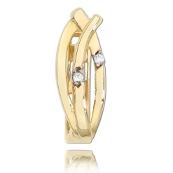 Balia Damen Creolen aus 333 Gelbgold mit Zirkonia BGO0059GW